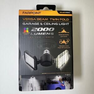 Farpoint Versa Beam Twin Fold Garage Ceiling Light 2000LM 6500K